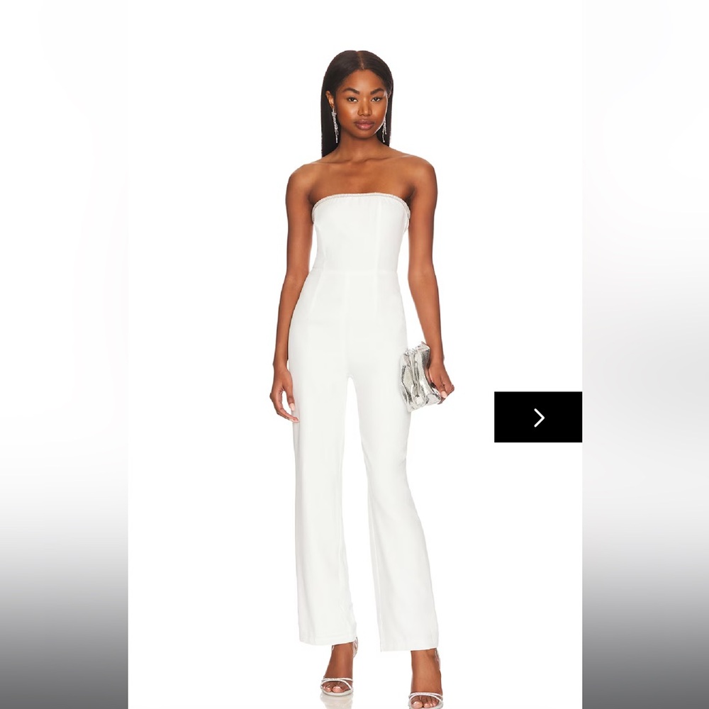 NWOT Superdown Keke Strapless Jumpsuit
